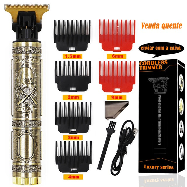 USB Vintage Electric Hair Trimmer - STEP BACK LOOK IN LLC