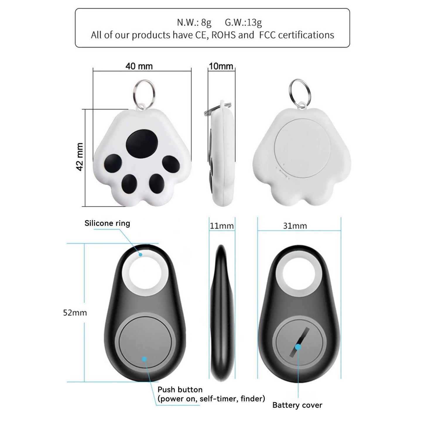 Paw Anti-Lost Device - STEP BACK LOOK IN LLC