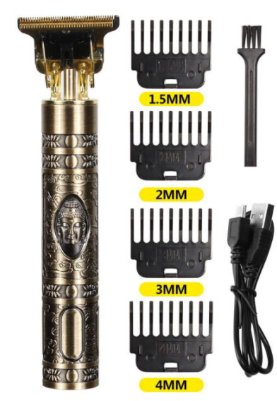USB Vintage Electric Hair Trimmer - STEP BACK LOOK IN LLC