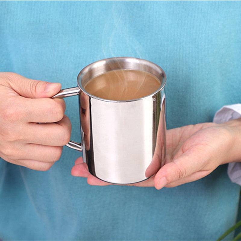 Double Wall Stainless Steel Coffee Mug - STEP BACK LOOK IN LLC