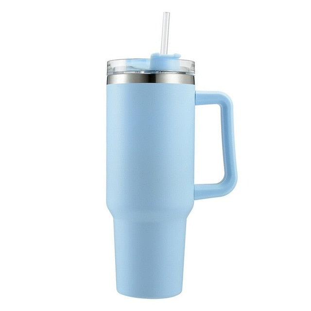 Insulated Tumbler Straw With Handle - STEP BACK LOOK IN LLC
