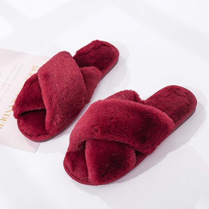 Cuddly Slippers - STEP BACK LOOK IN LLC