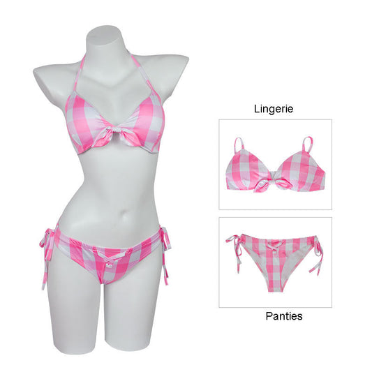 Barbie Square Pattern Bikini - STEP BACK LOOK IN LLC