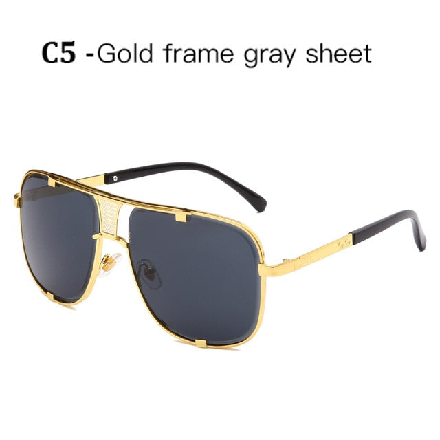 Classic Oversized Men Sunglasses - STEP BACK LOOK IN LLC