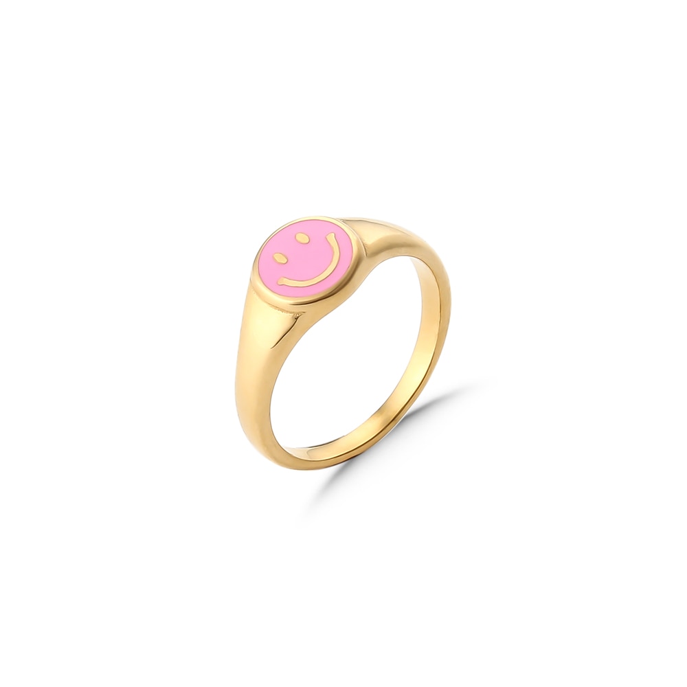 Smiley Face Rings For Women - STEP BACK LOOK IN LLC