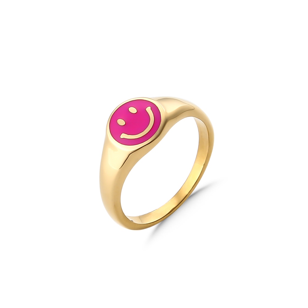 Smiley Face Rings For Women - STEP BACK LOOK IN LLC