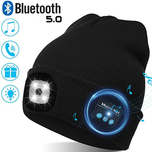 LED Hat With Stereo Headset - STEP BACK LOOK IN LLC