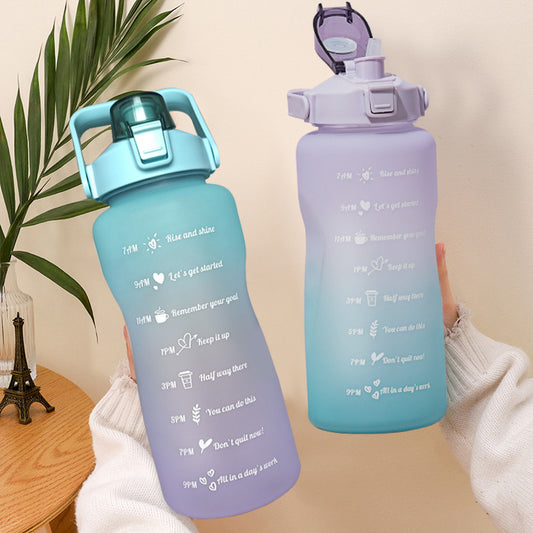 2L Large Capacity Water Bottle Straw Cup - STEP BACK LOOK IN LLC