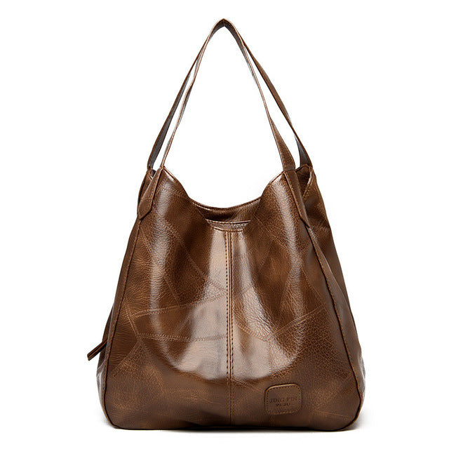 Vintage PU Leather Handbag For Women - STEP BACK LOOK IN LLC
