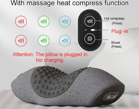 Massager Cervical Hot Pillow - STEP BACK LOOK IN LLC