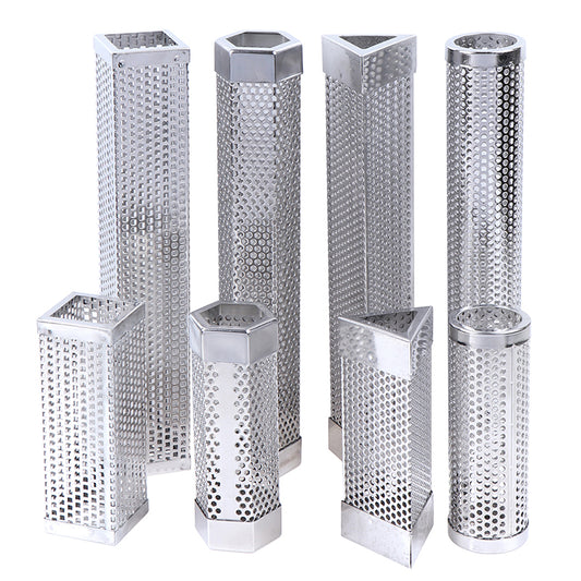 BBQ Stainless Steel  Perforated Mesh Smoker Tube - STEP BACK LOOK IN LLC